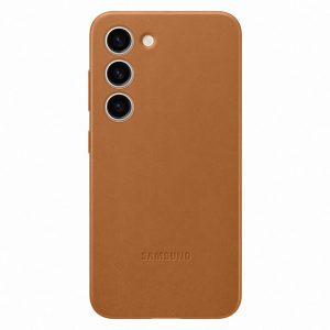 Ovitek Samsung Leather Cover za Samsung Galaxy S23 - Camel - slika 1