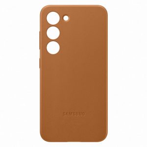 Ovitek Samsung Leather Cover za Samsung Galaxy S23 - Camel - slika 4