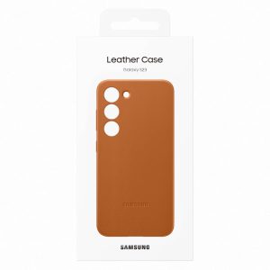 Ovitek Samsung Leather Cover za Samsung Galaxy S23 - Camel - slika 5