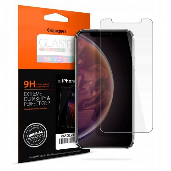 44399_1 Zaščitno steklo Spigen za Iphone 11/XS - Clear