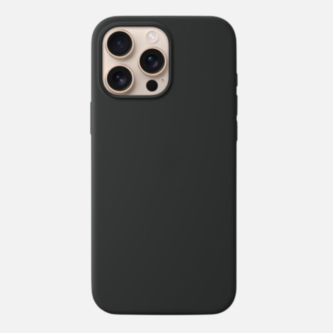 Ovitek Silikonski za iPhone 15 Pro - Črn