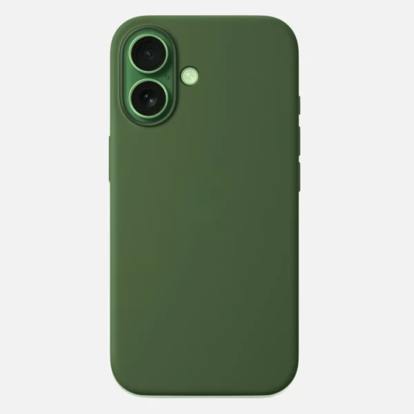 Ovitek Silikonski za iPhone 16 Pro – Temno Zelen