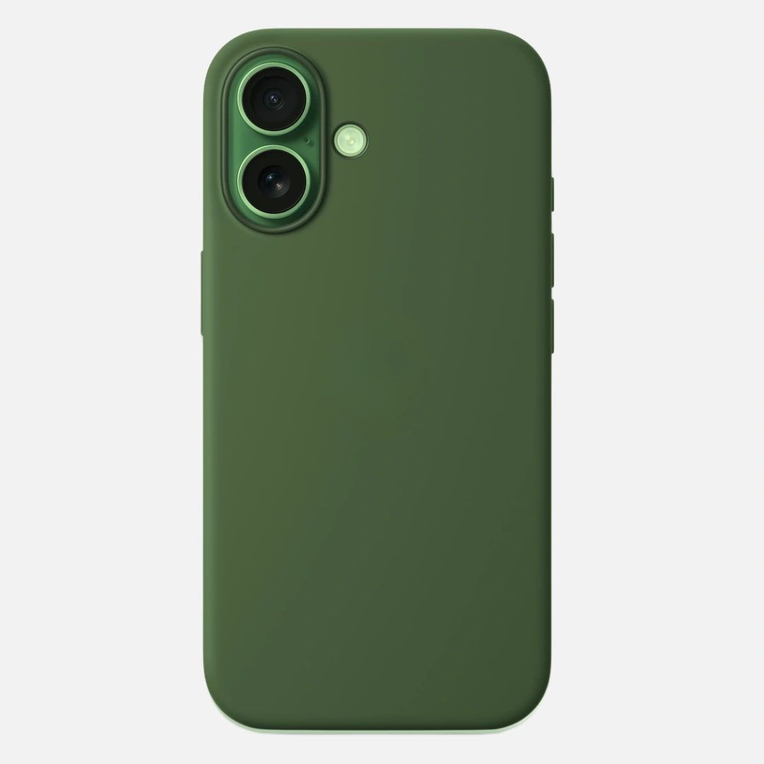 Ovitek Silikonski za iPhone 16 Pro – Temno Zelen