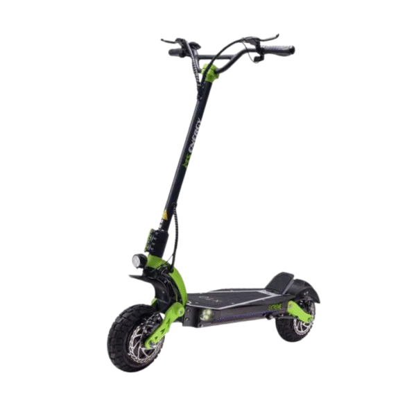 MS ENERGY x10 električni skiro 25,4 cm 2x1000W do 75km LED - črno zelen Rabljen