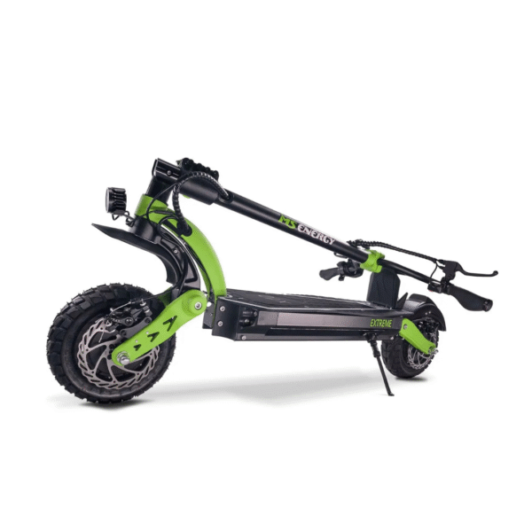 MS ENERGY x10 električni skiro 25,4 cm 2x1000W do 75km LED - črno zelen Rabljen