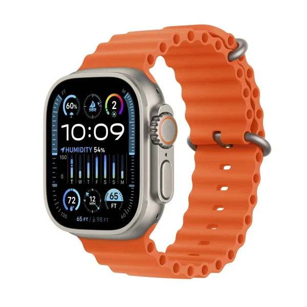 Apple Watch Ultra 2 49mm Cellular - Titanium Orange Ocean Band Apple Watch Ultra 2 49mm Cellular - Titanium Orange Ocean Band