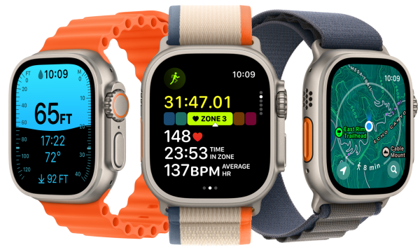 Apple Watch Ultra 2 49mm Cellular - Titanium Orange Ocean Band RABLJENA