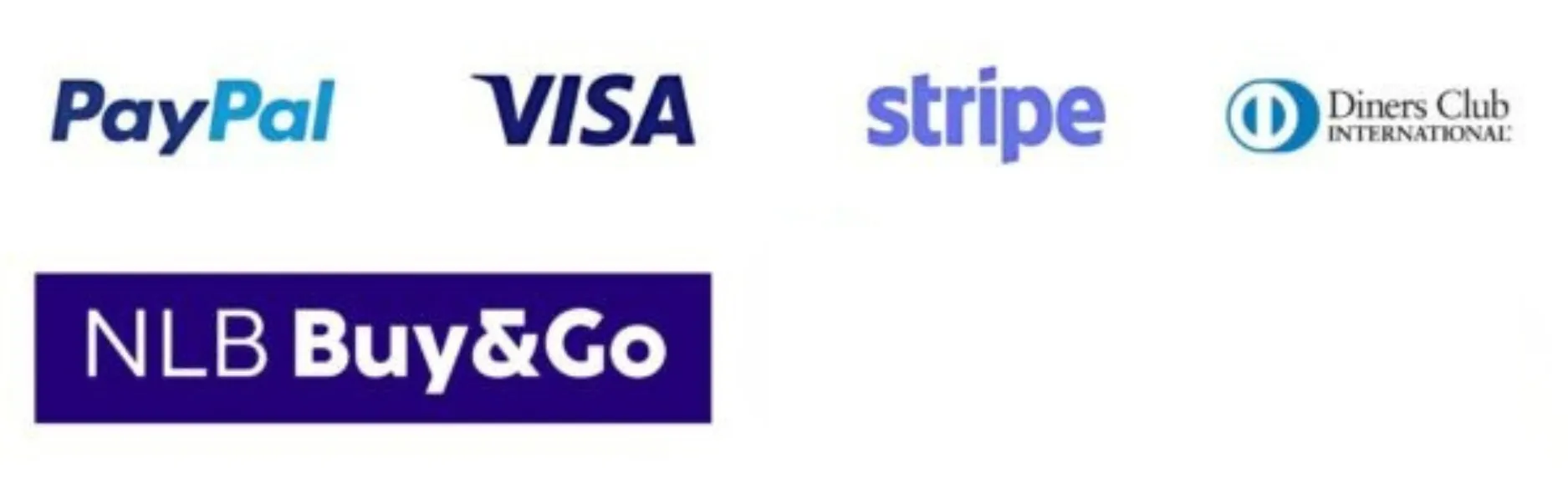 Plačila z stripe nlb buy&go Visa, PayPal