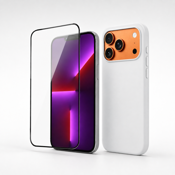 Osnovni Paket za iPhone 17 Pro – Ovitek in Zaščitno Steklo
