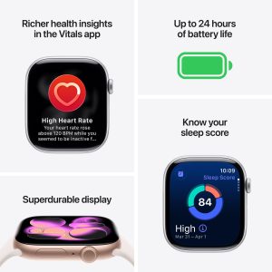 Apple Watch Series 11 GPS 46mm - Rose Gold Aluminium Case with Light Blush Sport Band - M/L - slika 3