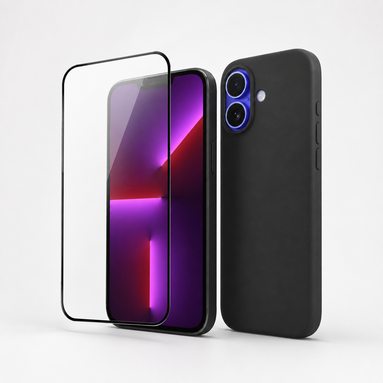 Osnovni Paket za iPhone 16 – Ovitek in Zaščitno Steklo