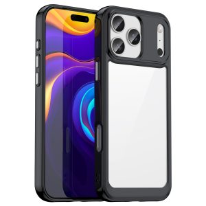 Ovitek Outer Space Za iPhone 17 Pro Max - Black Transparent