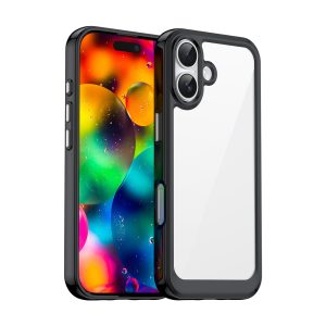 Ovitek Outer Space Za iPhone 17 Pro Max - Black Transparent