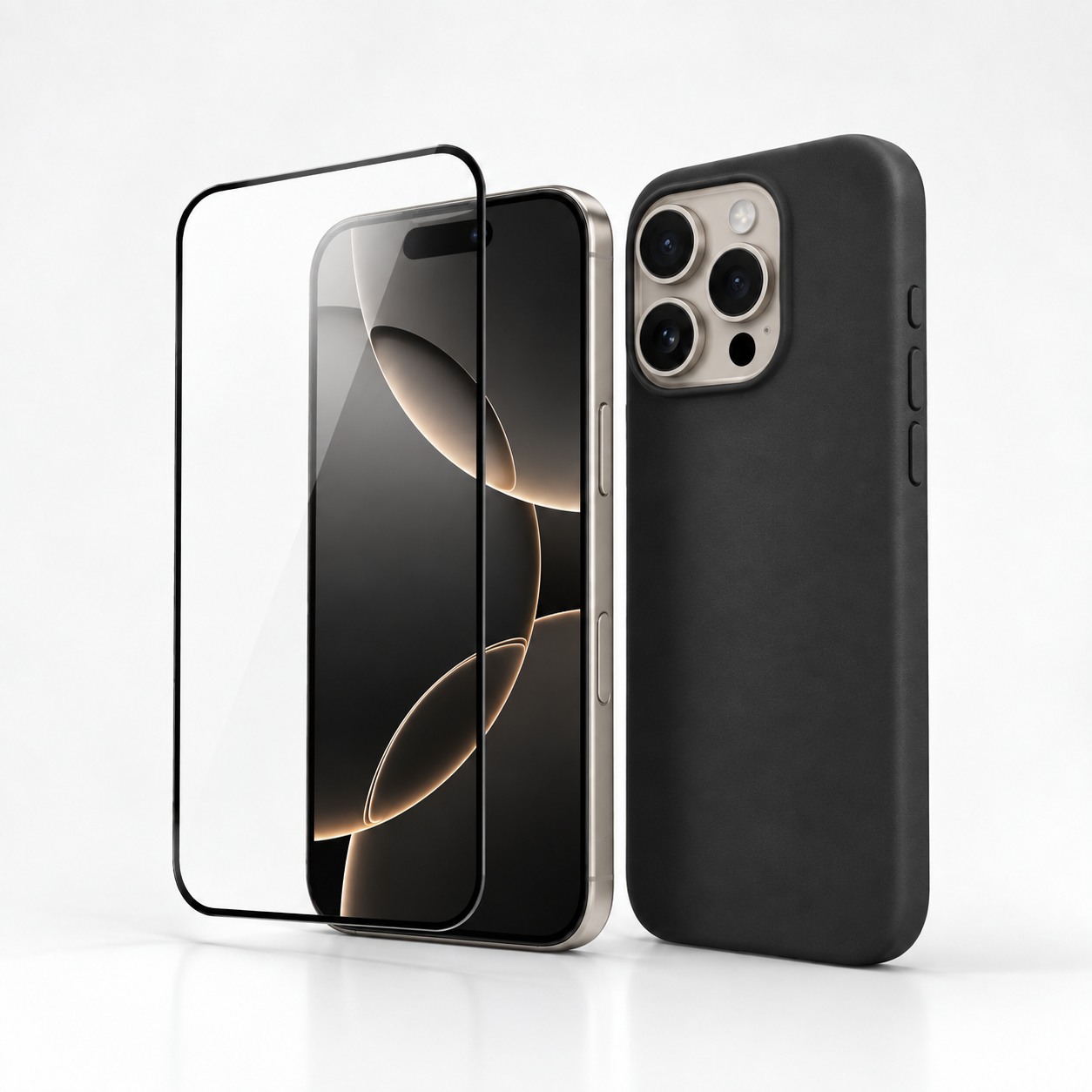 Osnovni Paket za iPhone 16 Pro – Ovitek in Zaščitno Steklo