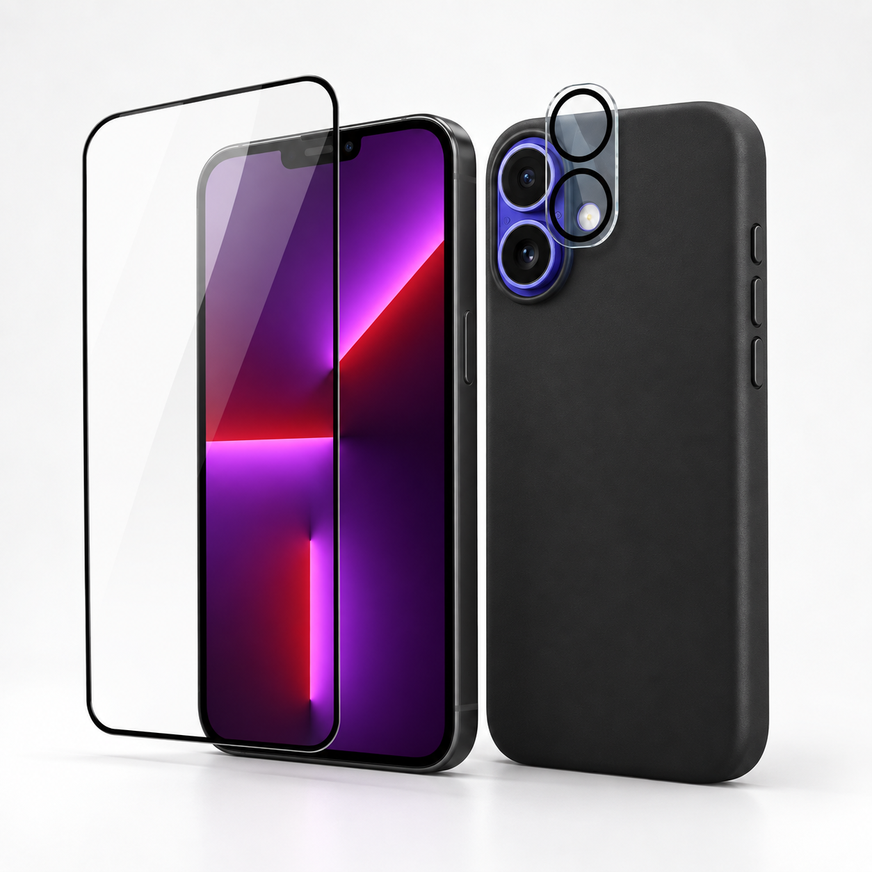 Medium Paket za iPhone 17 – ovitek, steklo in zaščita kamere